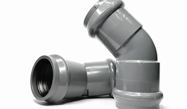 Отвод трубы угловой двухраструбный для высоконапорной канализации - фото